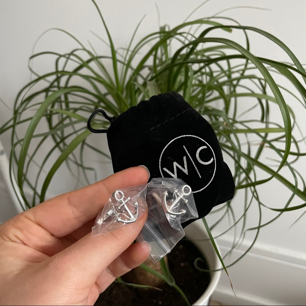 3/20$ - W C - Anchor Cufflinks - Silver